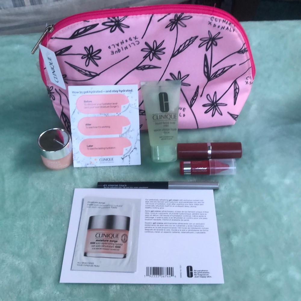 Clinique makeup and 8 piece sample lot New